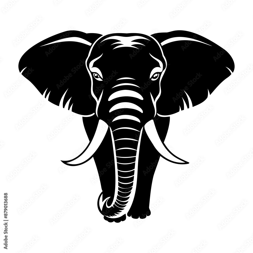 Elephant Head Logo Symbol Silhouette Elephant Head Logo Symbol Silhouette