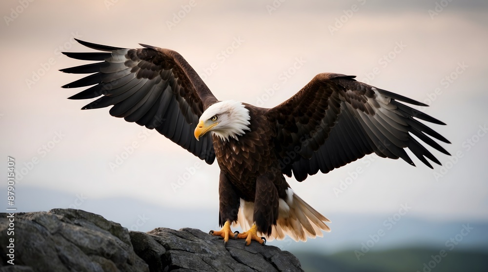 Concept photo of eagle with space for text, wallpaper Concept photo of eagle with space for text, wallpaper