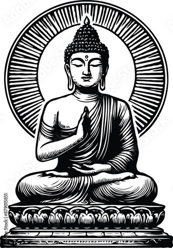 buddha sketch illustration