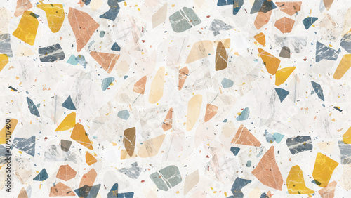 Seamless texture of beige venetian quartz stone terrazzo tiles. Seamless texture of beige venetian quartz stone terrazzo tiles. Seamless pattern of tile stone with bright and luxury.