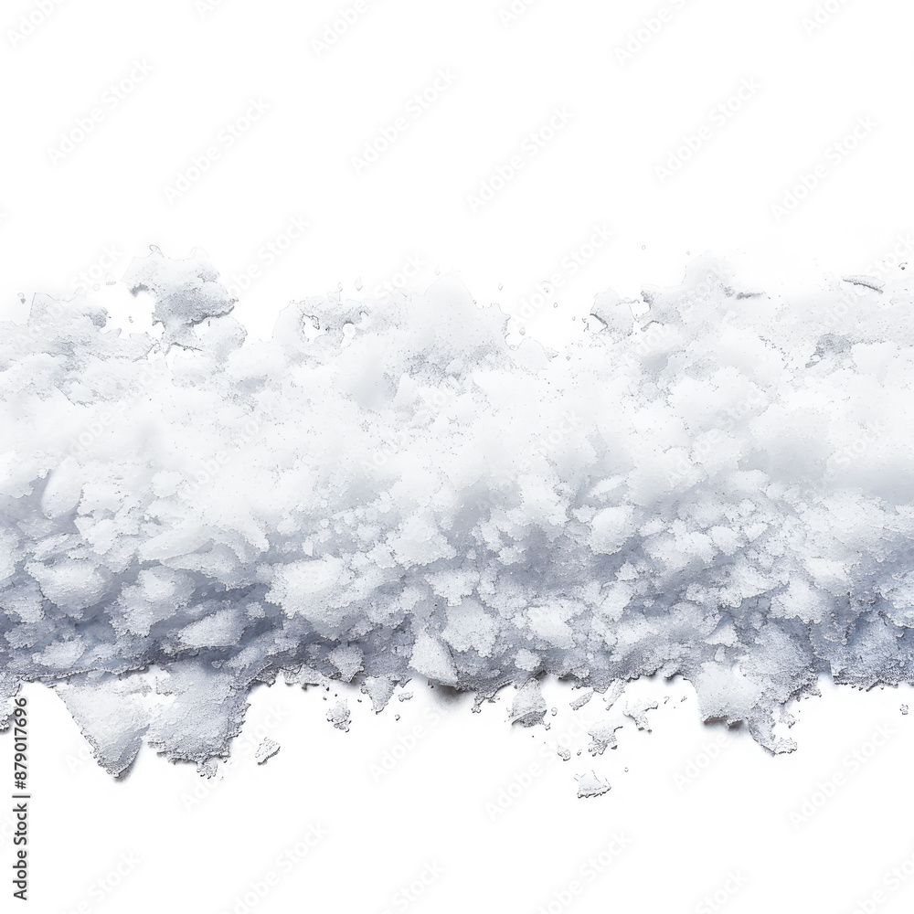 Fototapeta premium Snow Strip on white background