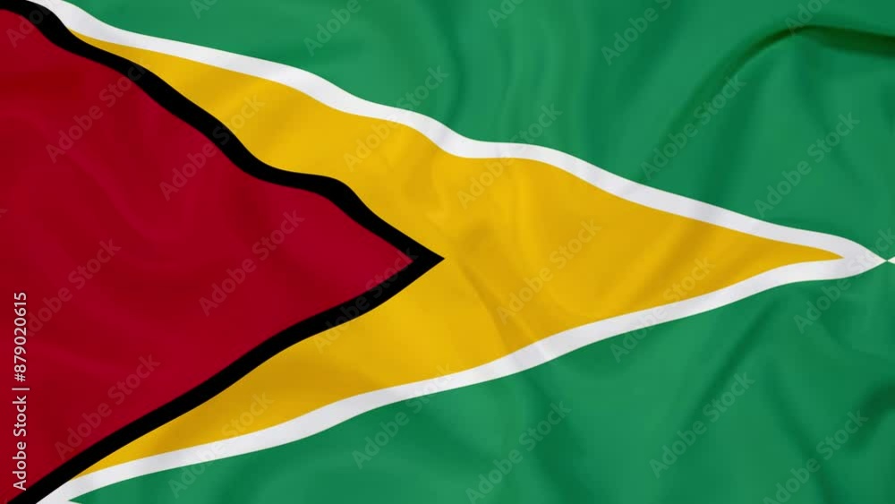 Guyana Flag Background, Guyana waving flag Texture background Guyana Flag Background, Guyana waving flag Texture background