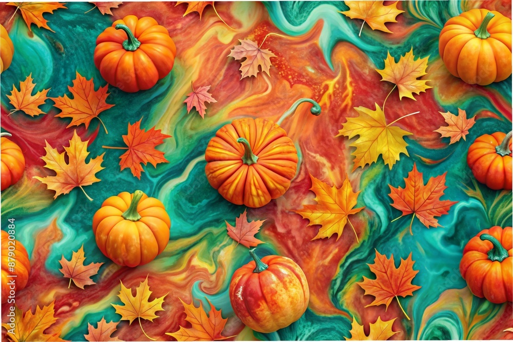 pattern with pumpkins pattern with pumpkins