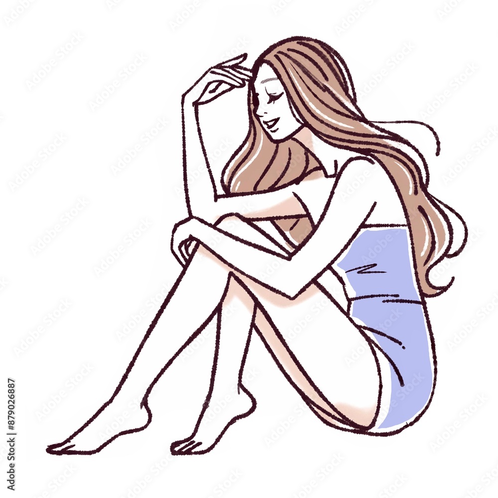 女性・女の子のイラスト素材 女性・女の子のイラスト素材