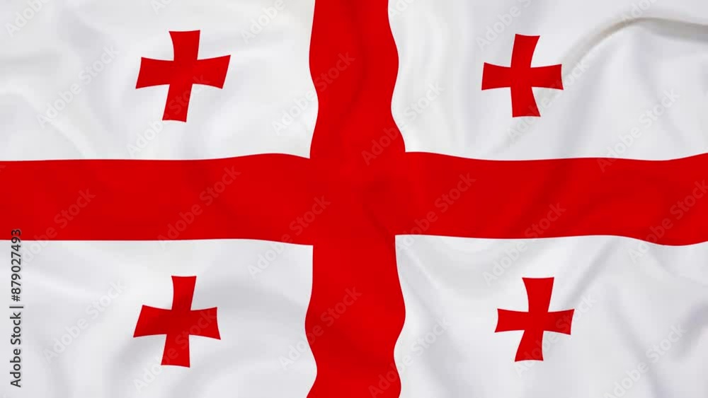 Georgia Flag Background, Georgia waving flag Texture background Georgia Flag Background, Georgia waving flag Texture background