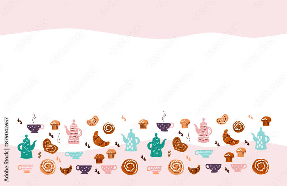 Tea party, afternoon snak , pasrty or cafe themed concept background. Tea party, afternoon snak , pasrty or cafe themed concept background.