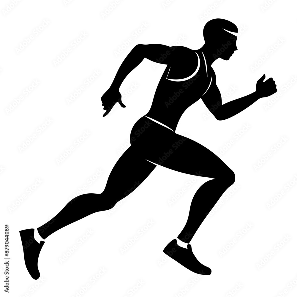 silhouette of a person running Athlete, Sportsman, Fitness Enthusiast men, color changeable vector silhouette silhouette of a person running Athlete, Sportsman, Fitness Enthusiast men, color changeable vector silhouette