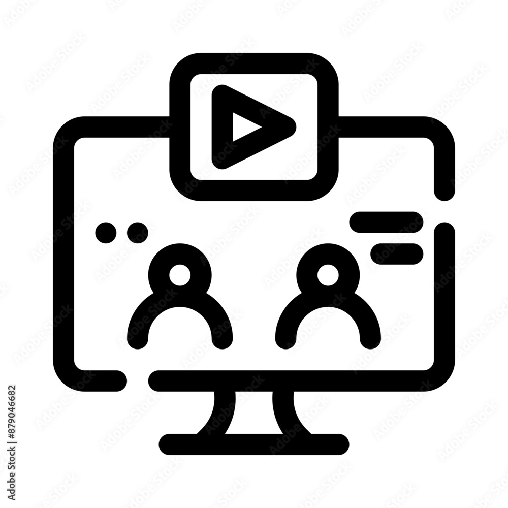 video line icon video line icon