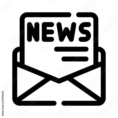 newsletter line icon