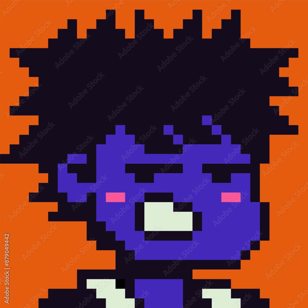 8-bit boy, pixel art angry man, male character 80-s, avatar, guy face, cartoon vector icon, game user, web profile persons, people, social net portrait. Non-fungible token. 8-bit boy, pixel art angry man, male character 80-s, avatar, guy face, cartoon vector icon, game user, web profile persons, people, social net portrait. Non-fungible token.