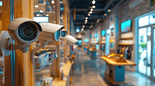 Wallpaper Mural Store with a lot of security cameras for sale Torontodigital.ca