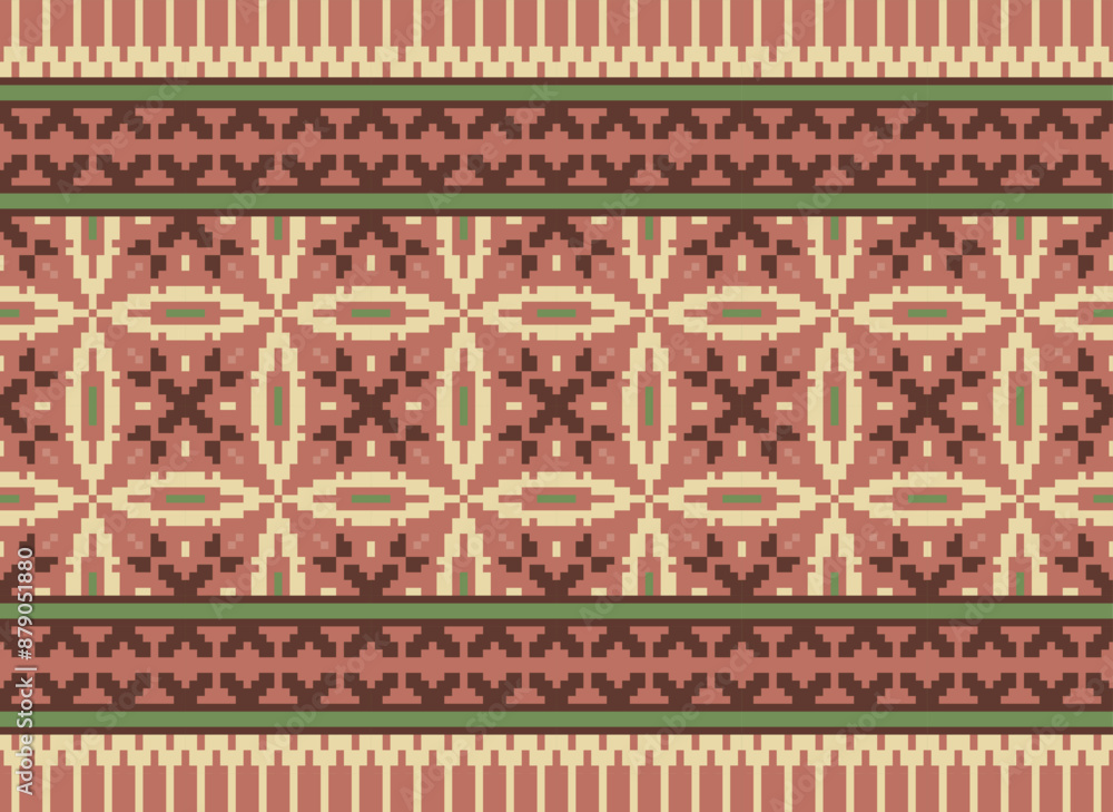 ethnic geometric seamless pattern. Geometric background. Design for fabric, clothes, decorative paper, wrapping, embroidery, illustration, vector, tribal pattern ethnic geometric seamless pattern. Geometric background. Design for fabric, clothes, decorative paper, wrapping, embroidery, illustration, vector, tribal pattern