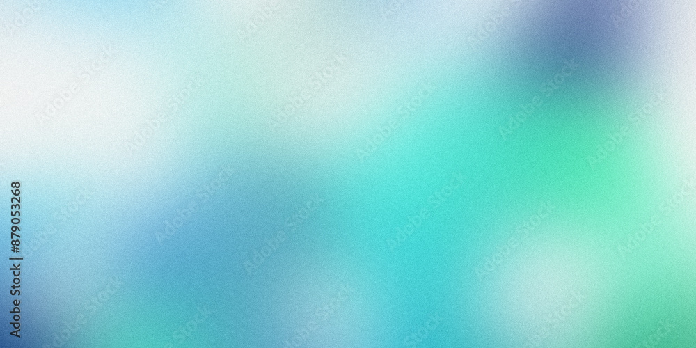 Obraz premium Abstract blurred gradient mesh background with tones of turquoise and blue