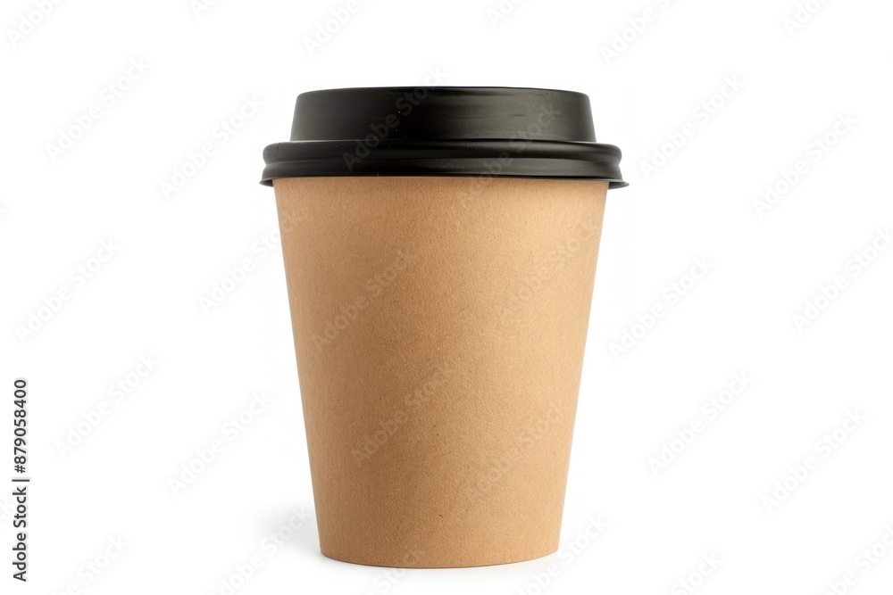 Disposable Coffee Cup on White Background Disposable Coffee Cup on White Background