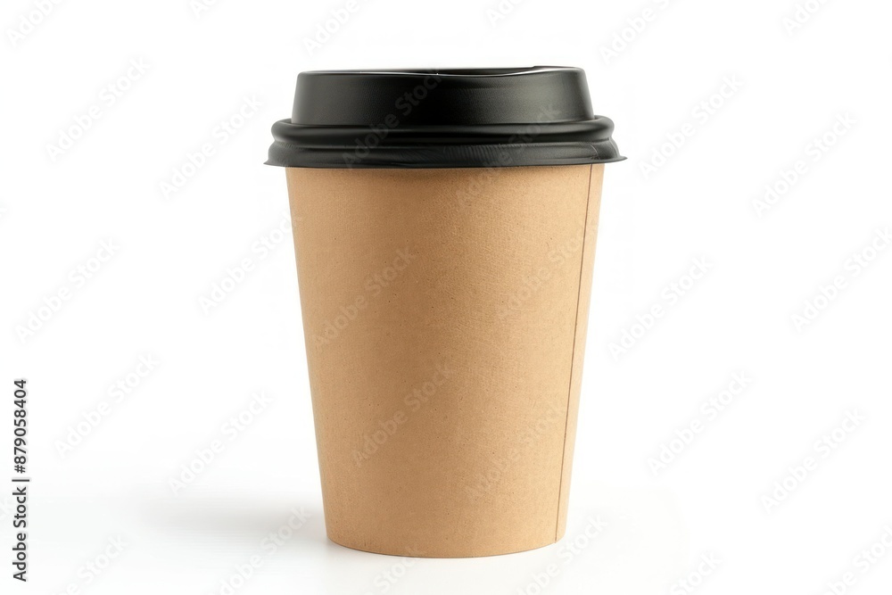 Paper Coffee Cup on White Background Paper Coffee Cup on White Background