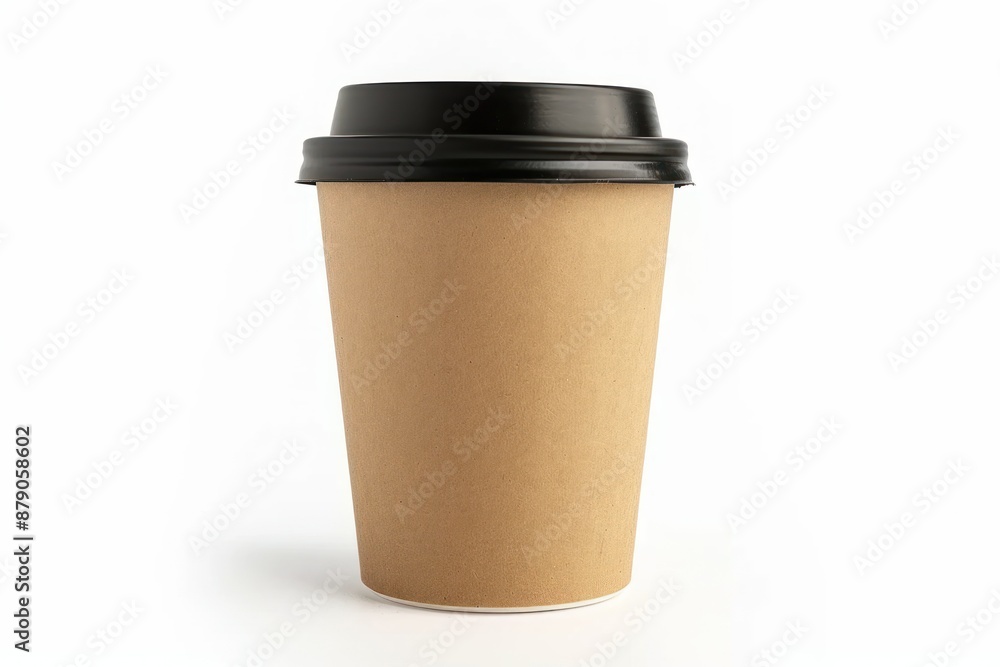 Disposable Coffee Cup on White Background Disposable Coffee Cup on White Background