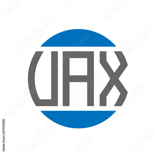 VAX letter logo design on white background. VAX creative initials circle logo concept. VAX letter design.