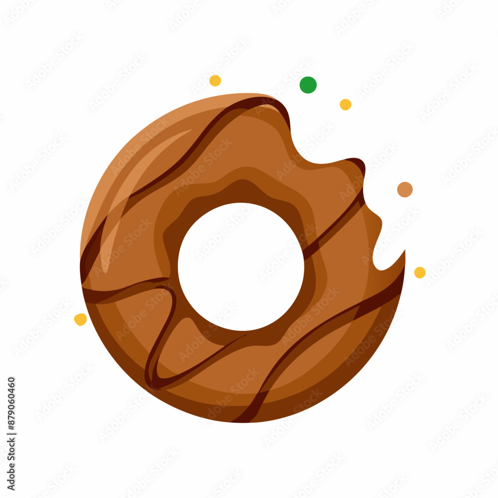 Chocolate donut vector illustration isolated white background (9) Chocolate donut vector illustration isolated white background (9)
