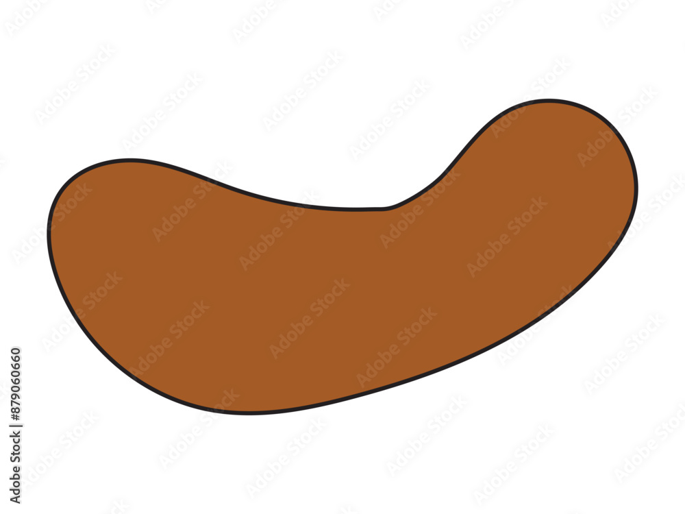 Vector long abstract brown blob, vector illustration, Vector long abstract brown blob, vector illustration,