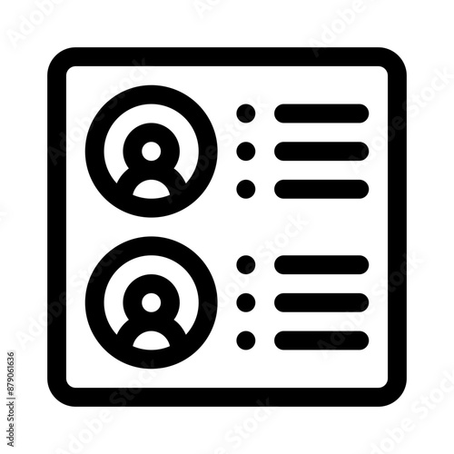 member list line icon