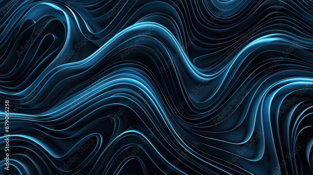 Abstract Blue Waves Abstract Blue Waves