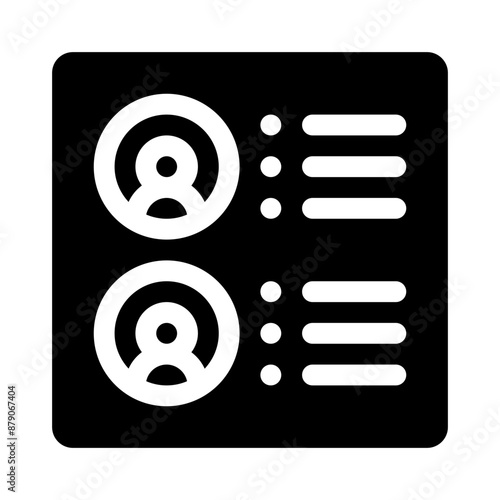 member list glyph icon