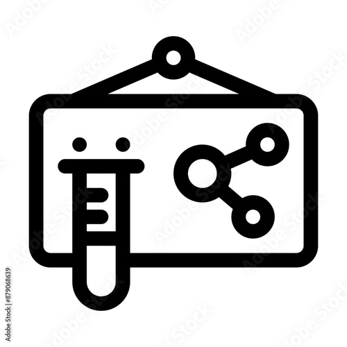 scientific line icon