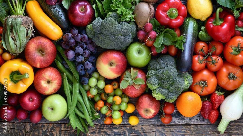 Fresh Fruits and Vegetables Assortment. Fresh Fruits and Vegetables Assortment.