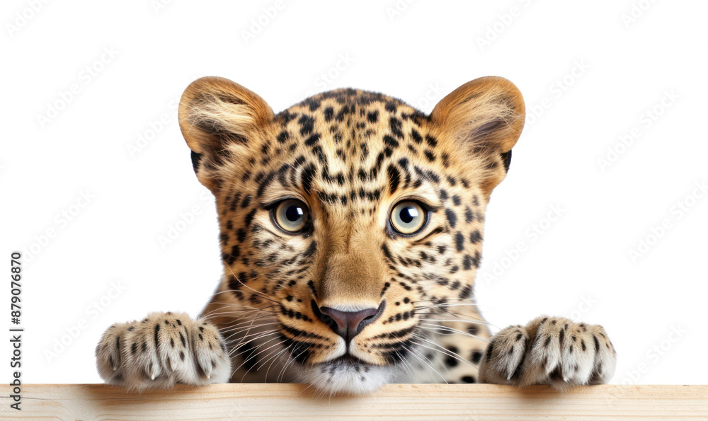 Fototapeta premium PNG Leopard Selfie wildlife cheetah animal.