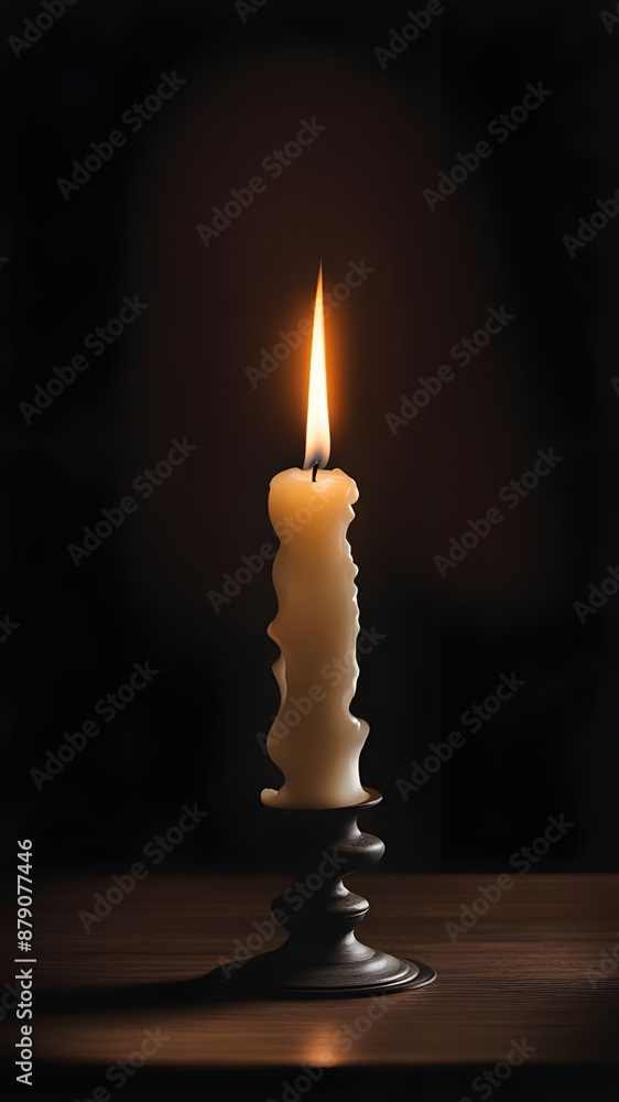 A candle burns A candle burns