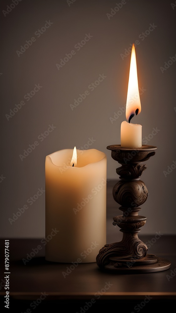 A candle burns A candle burns