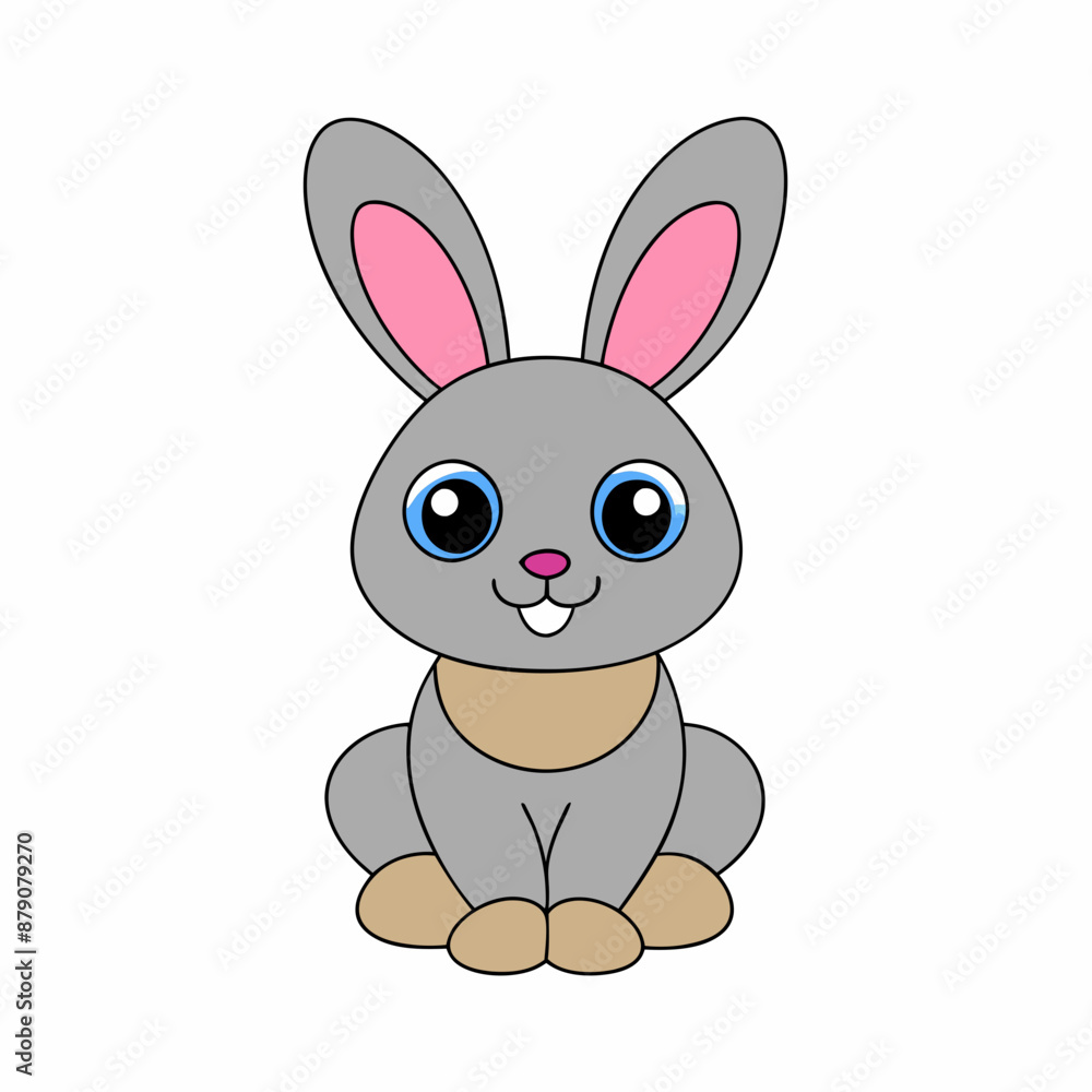 Cute Rabbit Vector Illustration - Adorable and High-Quality Graphics Cute Rabbit Vector Illustration - Adorable and High-Quality Graphics