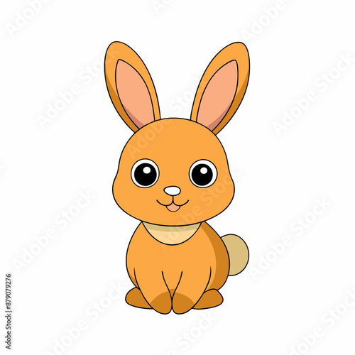 Cute Rabbit Vector Illustration - Adorable and High-Quality Graphics