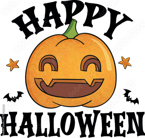 Happy Halloween, Halloween Greeting EPS, Fall Autumn T shirt Design