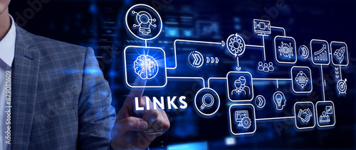 Internet Links Concept.Business, Technology, Internet and network concept.