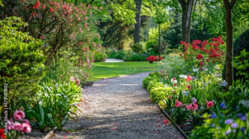 Path Through a Lush Garden.