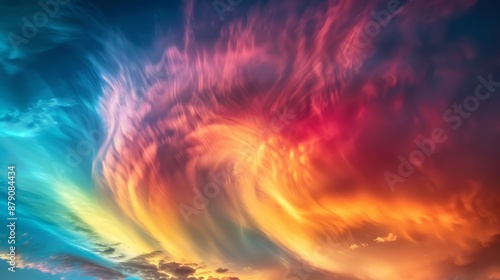 Vivid arcs of light swirling in the sky, forming a mesmerizing Spectrum Symphony.