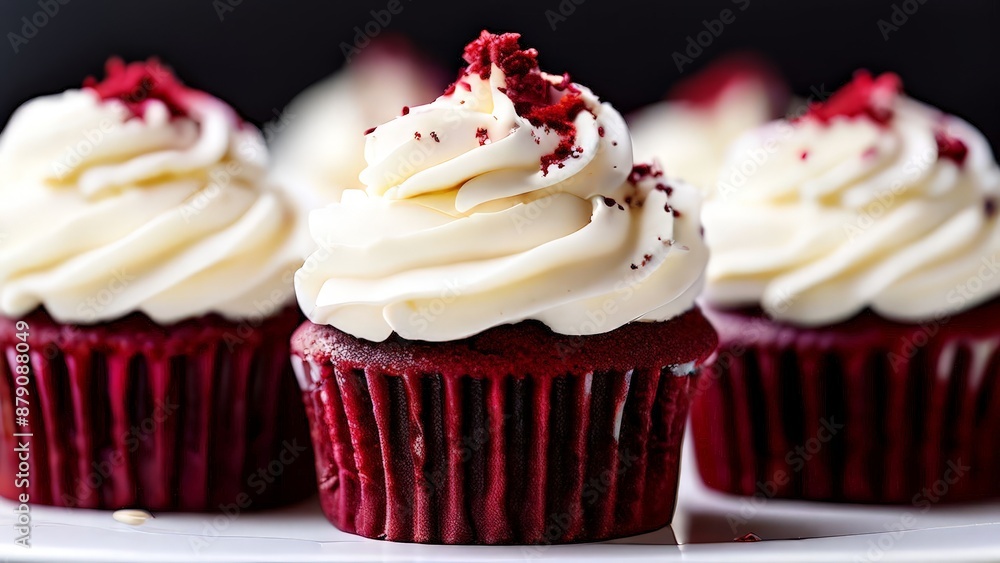 Red Velvet Cupcakes with Cream Cheese Frosting. Red Velvet Cupcakes with Cream Cheese Frosting.
