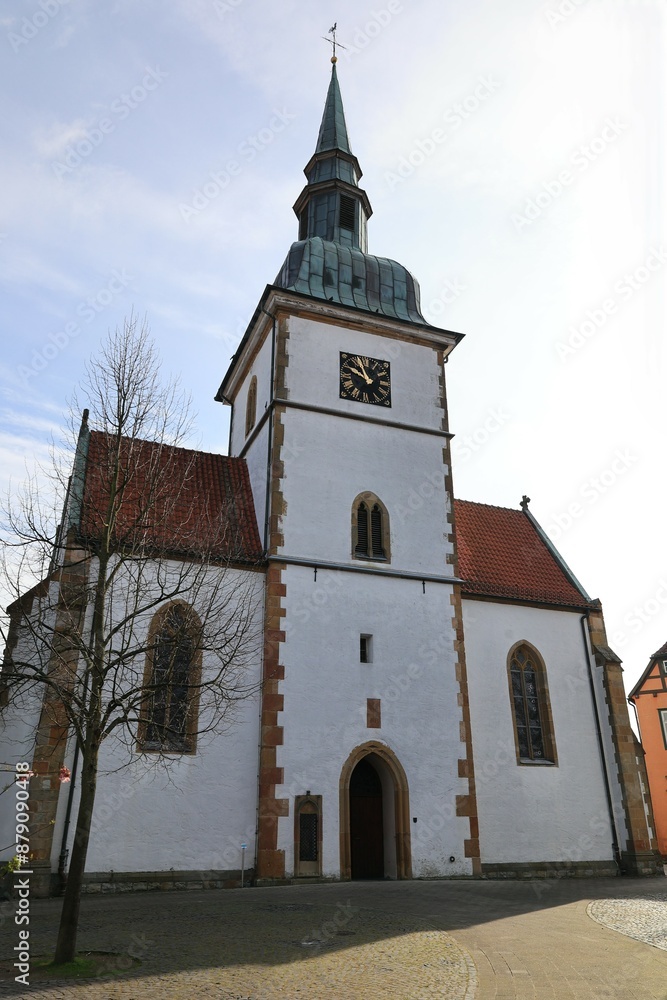 Historische Kirche in der Altstadt von Rietberg in Nordrhein-Westfalen Historische Kirche in der Altstadt von Rietberg in Nordrhein-Westfalen