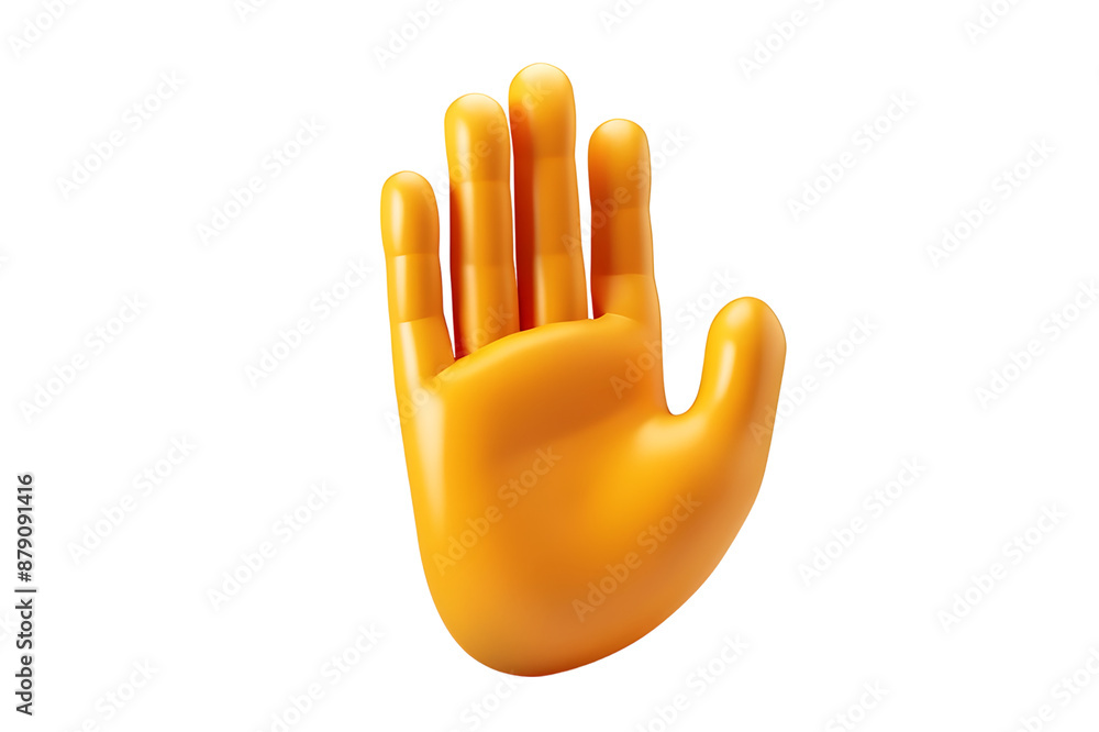 Waving hand emoji with a smiling face isolated on transparent background Waving hand emoji with a smiling face isolated on transparent background