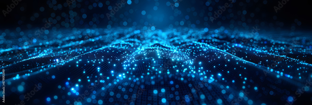 Obraz premium Abstract digital background. Technological processes, neural networks