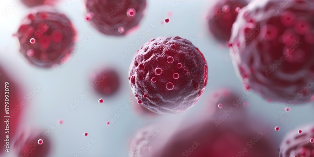 How Red Cell Mutations Fight Cancer Cells A Study on Genetics. Concept ...