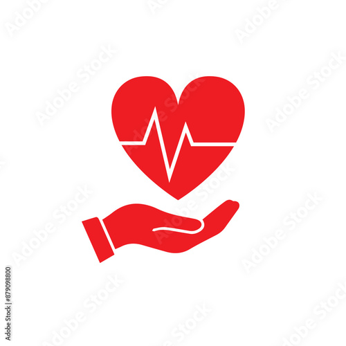 heart cpr medical icon vector design	
