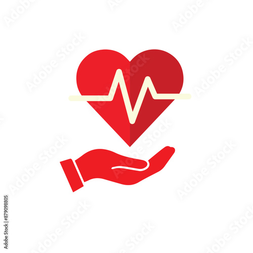 heart cpr medical icon vector design	
