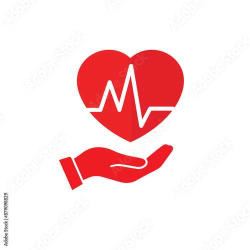 heart cpr medical icon vector design	
