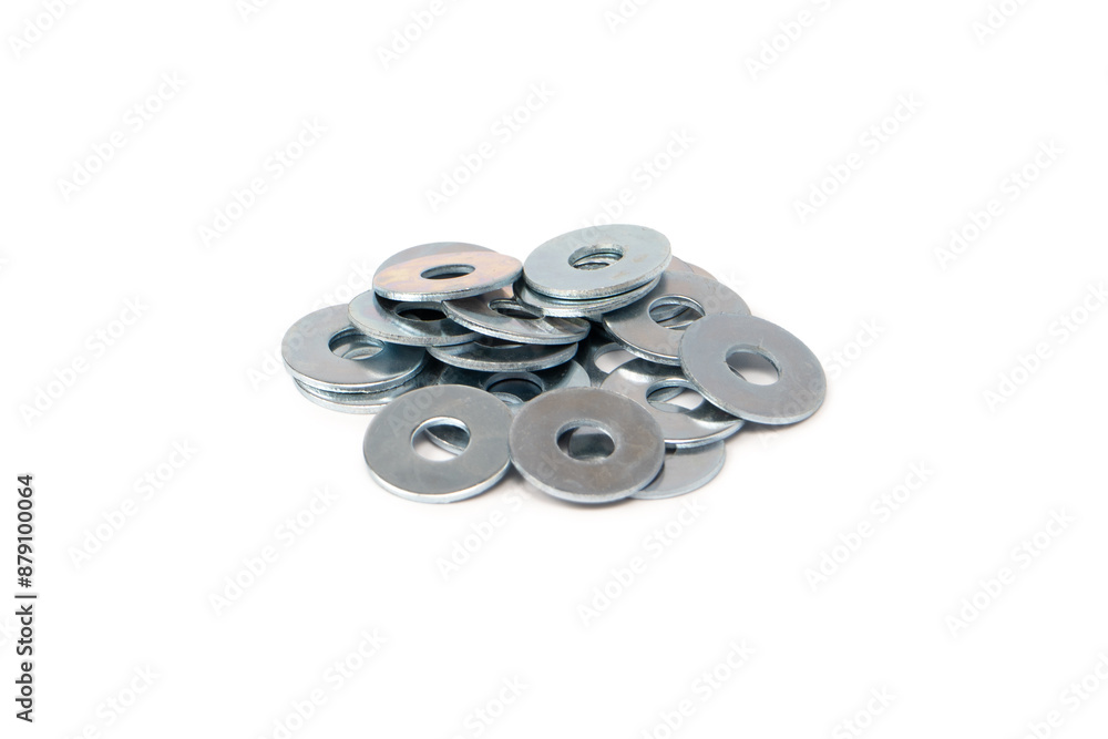 Metal washer isolated on a white background. Metal washer isolated on a white background.