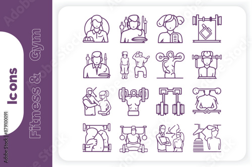 fitness and gym icon