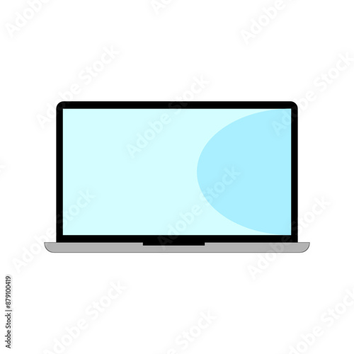 Laptop icon o white background