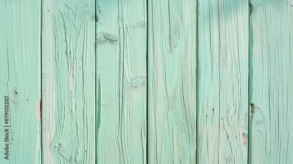 Pastel green color Wooden textured background Pastel green color Wooden textured background