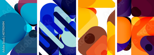 Geometric elements abstract backgrounds for wallpaper, business card, cover, poster, banner, brochure, header, website